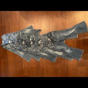 Lot of 7 girls size 5 Levi’s 715 Bootcut jeans